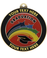 Graduation Insert Medal with Personalized Rim