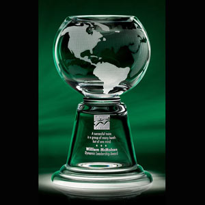 Grande Planet Crystal Trophy