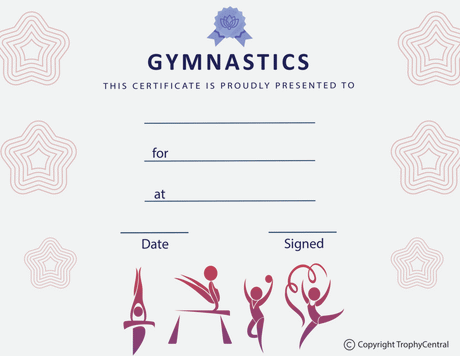 Gymnastics Certificate - Free Template
