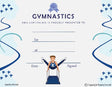 Gymnastics Award Certificate - Free Template - Male