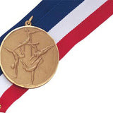 2 Inch Diamond Cut Edge Girls Gymnastics Medal