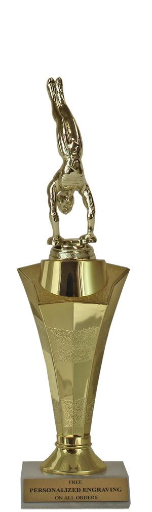 Gymnastics Star Column Trophy