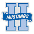 H-Shaped Mascot Badge with Choice of Back