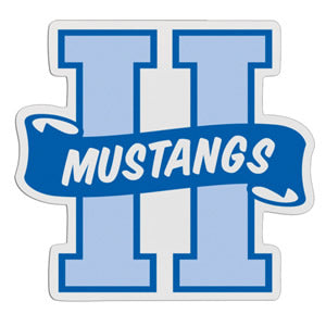 H-Shaped Mascot Badge with Choice of Back