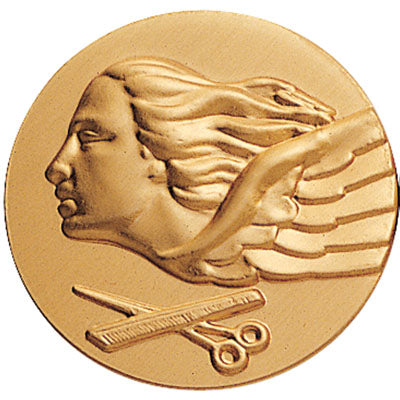 Hair Styling Litho Medal Insert
