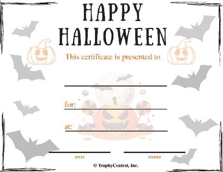 Halloween Certificate - Free Template
