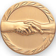 Handshake Litho Medal Insert