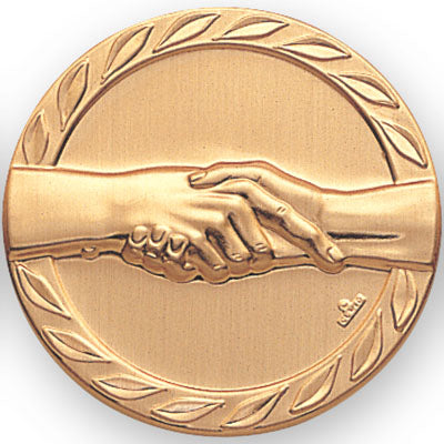Handshake Litho Medal Insert