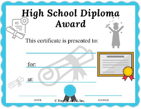 High School Diploma - Free Template