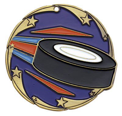 Hockey 2.5" Color Medal