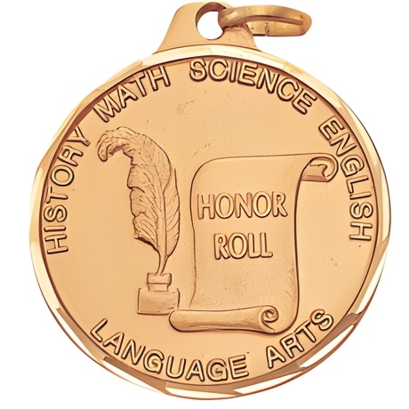1 1/4" Economy Honor Roll Medal