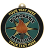 Honorable Mention Insert Medal with Personalized Rim