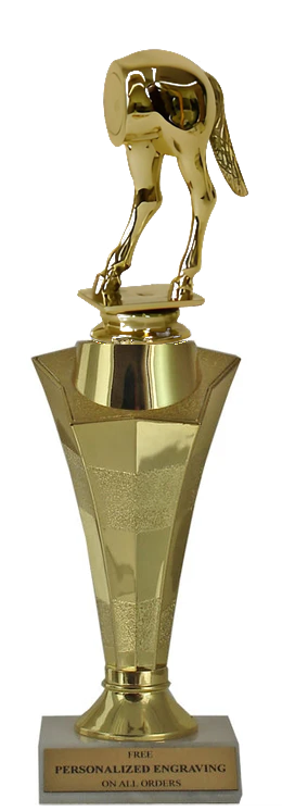 Horses Rear Star Column Trophy