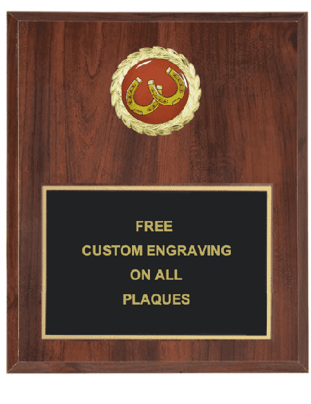 Horseshoes Insert Plaque