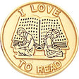 I Love to Read Pins