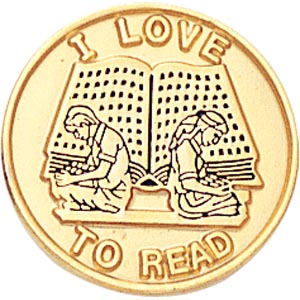 I Love to Read Pins