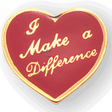 I Make Difference Heart Pin