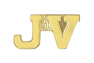 Gold JV Jacket Lapel Pin