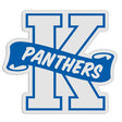 K-Shaped Mascot Badge with Choice of Back