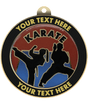 Karate Insert Medal with Personalized Rim