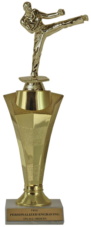 Karate Star Column Trophy