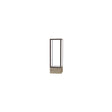 Keepsake Driftwood Oak Floor Display Case w/ Clear Glass back and Dark Bronze Aluminum Frame, 72"H x 24"W x 24"D