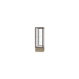 Keepsake Driftwood Oak Floor Display Case w/ Mirror back and Dark Bronze Aluminum Frame, 72"H x 24"W x 24"D