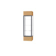 Keepsake Light Oak Vinyl Lighted Display Case w/ Clear Glass back and Satin Natural Aluminum Frame, 80"H x 24"W x 24"D