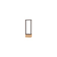 Keepsake Natural Oak Floor Display Case w/ Clear Glass back and Dark Bronze Aluminum Frame, 72"H x 24"W x 24"D
