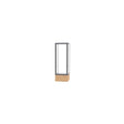 Keepsake Natural Oak Floor Display Case w/ Clear Glass back and Satin Natural Aluminum Frame, 72"H x 24"W x 24"D