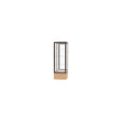 Keepsake Natural Oak Floor Display Case w/ Mirror back and Dark Bronze Aluminum Frame, 72"H x 24"W x 24"D