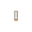 Keepsake Natural Oak Floor Display Case w/ Plaque Fabric back and Dark Bronze Aluminum Frame, 72"H x 24"W x 24"D