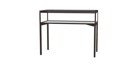 Keepsake Tabletop Display Case, w/ Hinged Top Door and Dark Bronze Aluminum Frame, 10"H x 48"W x 24"D, Total Height 38"H