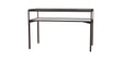 Keepsake Tabletop Display Case, w/ Hinged Top Door and Dark Bronze Aluminum Frame, 10"H x 60"W x 30"D, Total Height 38"H