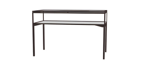 Keepsake Tabletop Display Case, w/ Hinged Top Door and Dark Bronze Aluminum Frame, 10"H x 60"W x 30"D, Total Height 38"H