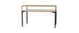 Keepsake Tabletop Display Case, w/ Sliding Rear Door and Champagne Aluminum Frame, 10"H x 60"W x 30"D, Total Height 38"H