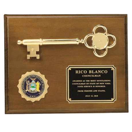 Key to the City Plaque