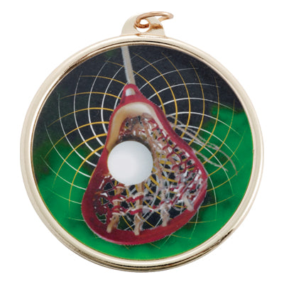 2 3/16" Color Lacrosse Medal