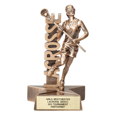 Girls Resin Lacrosse Trophy