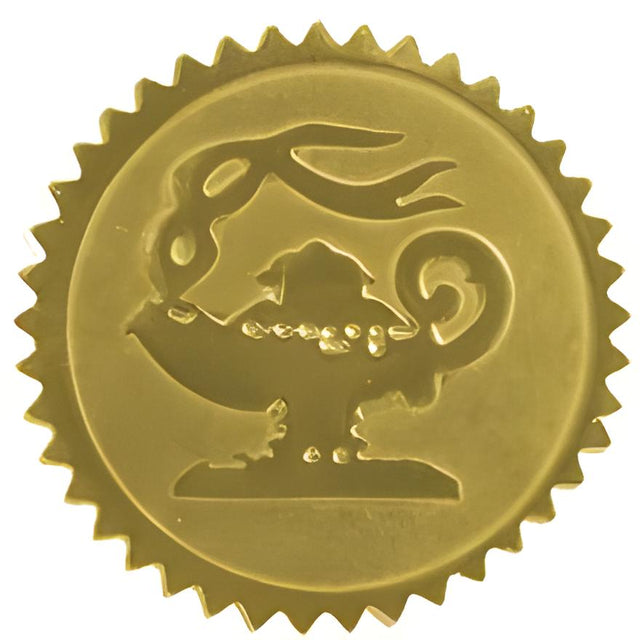 Gold Lamp of Learning Certificate Seal