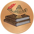 Lamp Of Learning (492951) Litho Medal Insert
