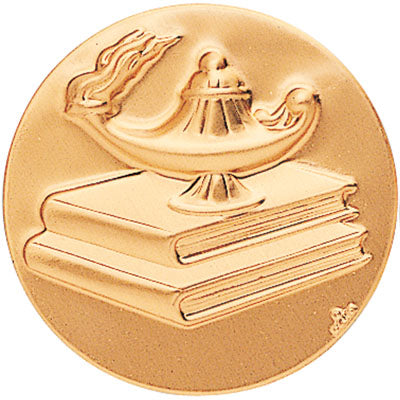 Lamp Of Learning (504791) Litho Medal Insert