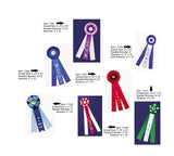 Large Custom 3-Streamer Rosette Ribbon