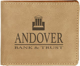 Laserable Leatherette Bifold Wallet