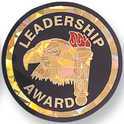 Leadership Award Mylar Decal Medal Insert