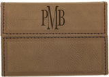 Leatherette Hard Business Card Case