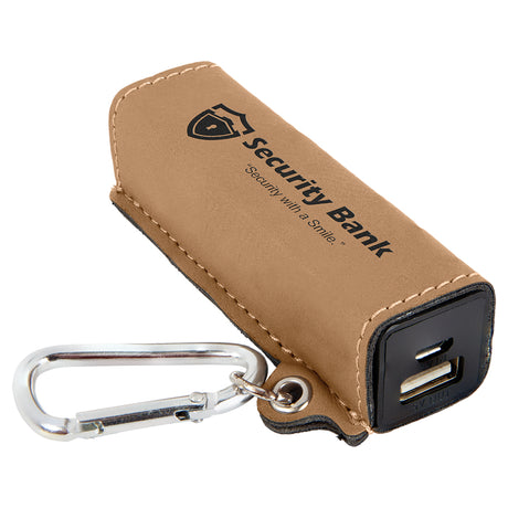 Personalized Leatherette Power Bank