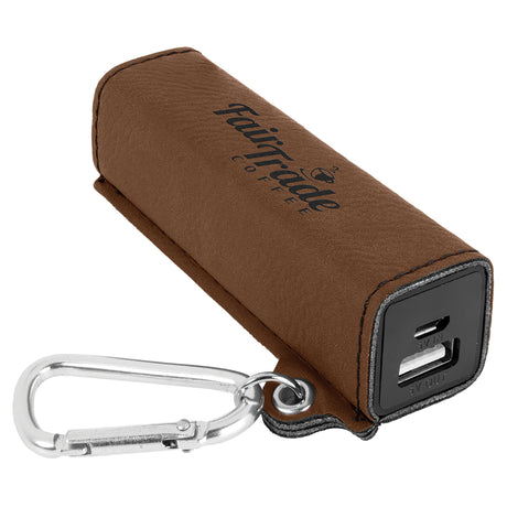 Personalized Leatherette Power Bank