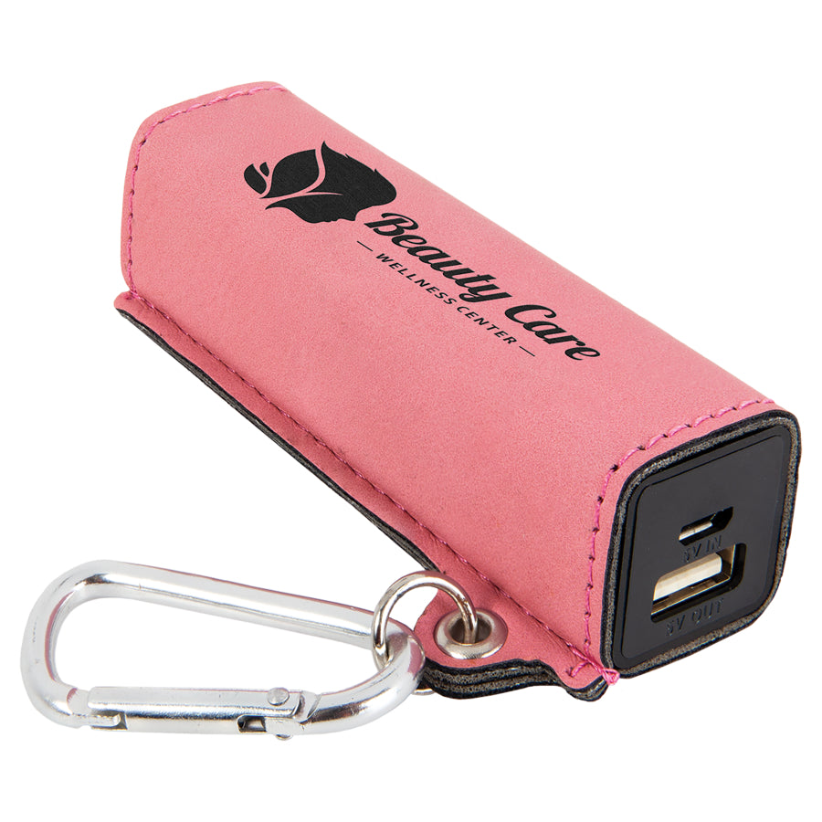 Personalized Leatherette Power Bank