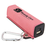 Personalized Leatherette Power Bank